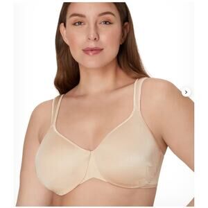 34 D Bali Live It Up Seamless T-Shirt Underwire Full Coverage Bra 3353